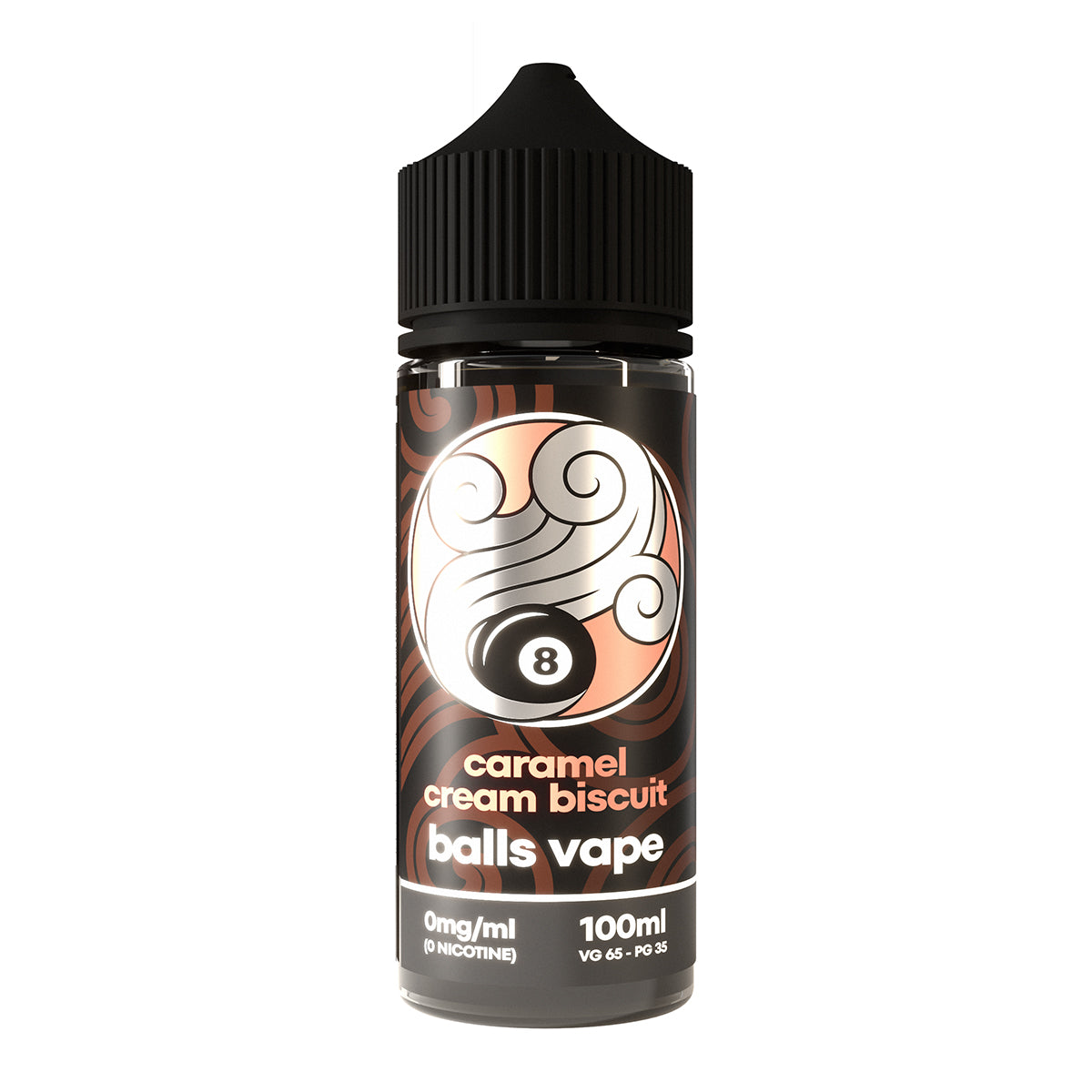 Caramel Cream Biscuit (Dark) 100ml Shortfill by Balls Vape