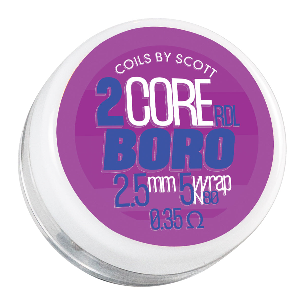 0.35Ω 2 Core Boro Alien Coils by Coils by Scott