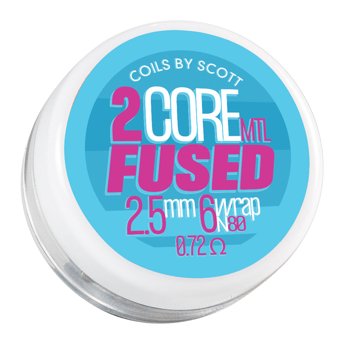 0.72Ω 2 Core MTL Fused Clapton Coils by Coils by Scott