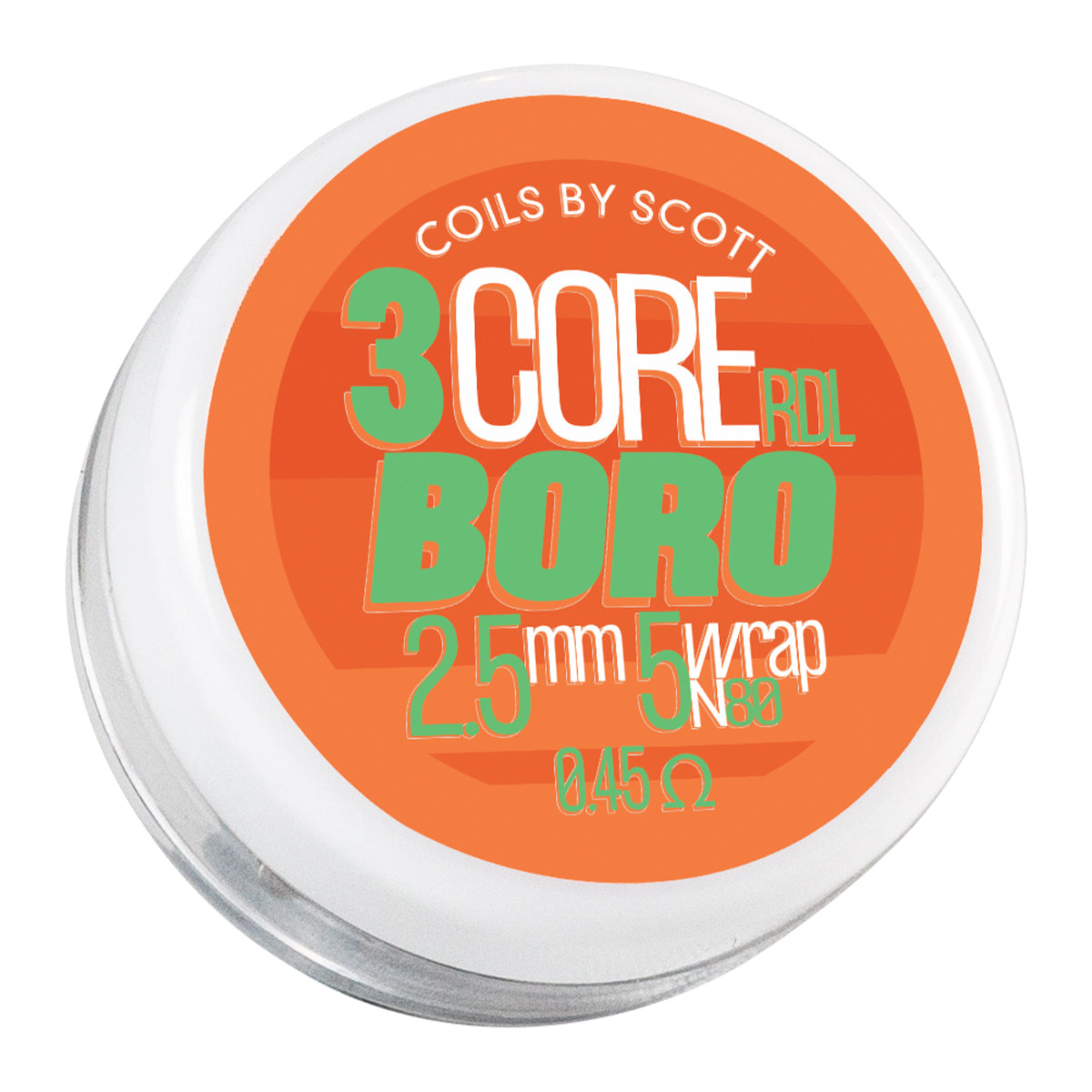 0.45Ω 3 Core Boro Alien Clapton Coils by Coils by Scott