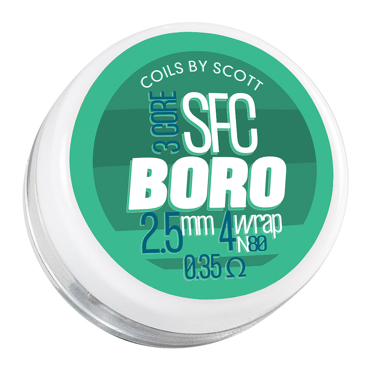 0.35Ω 3 Core Staggered Fused Clapton Coils by Coils by Scott