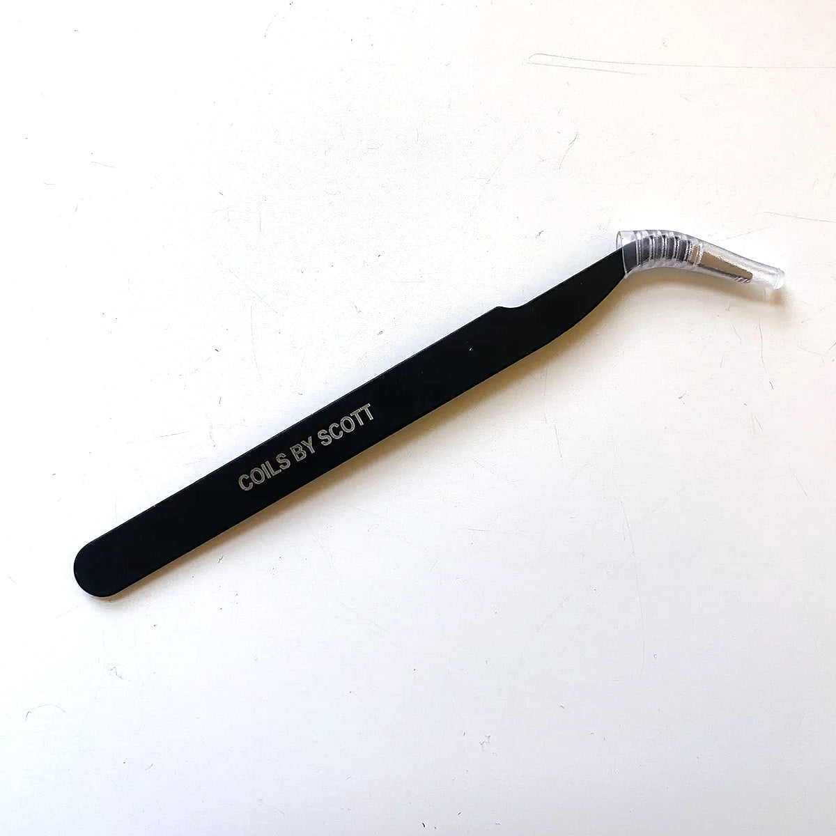 Angled Tip Stainless Tweezers by Coils by Scott