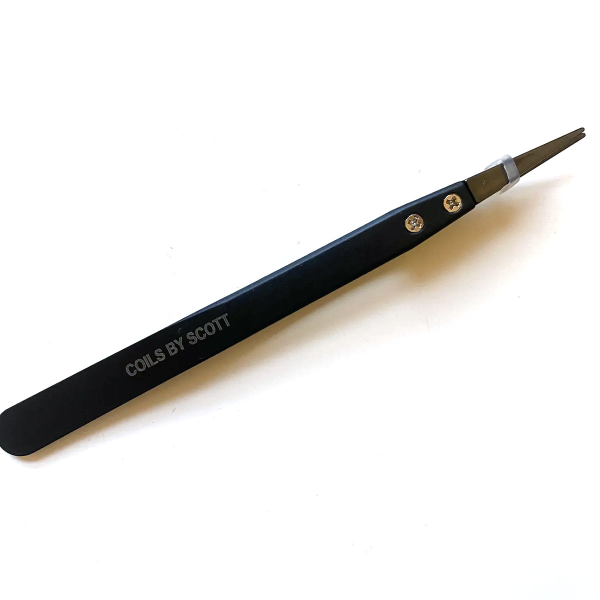 Straight Ceramic Tip Tweezers by Coils by Scott