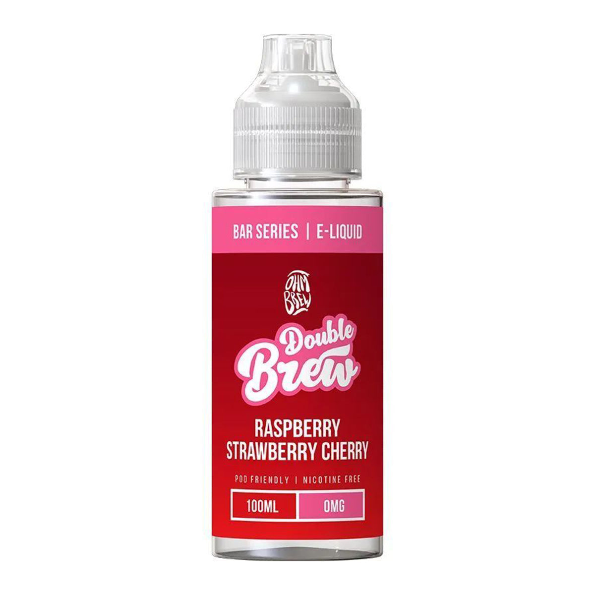 Raspberry Strawberry Cherry 100ml Shortfill by Double Brew Bar Series