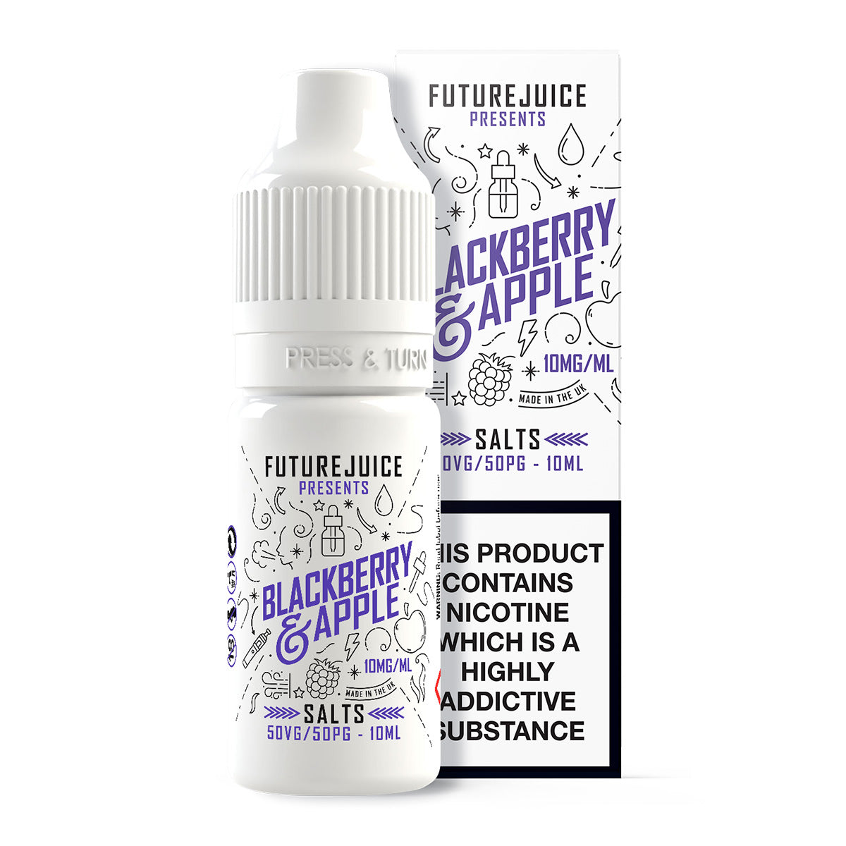 Blackberry & Apple 10ml Nicotine Salt by Future Juice Salts