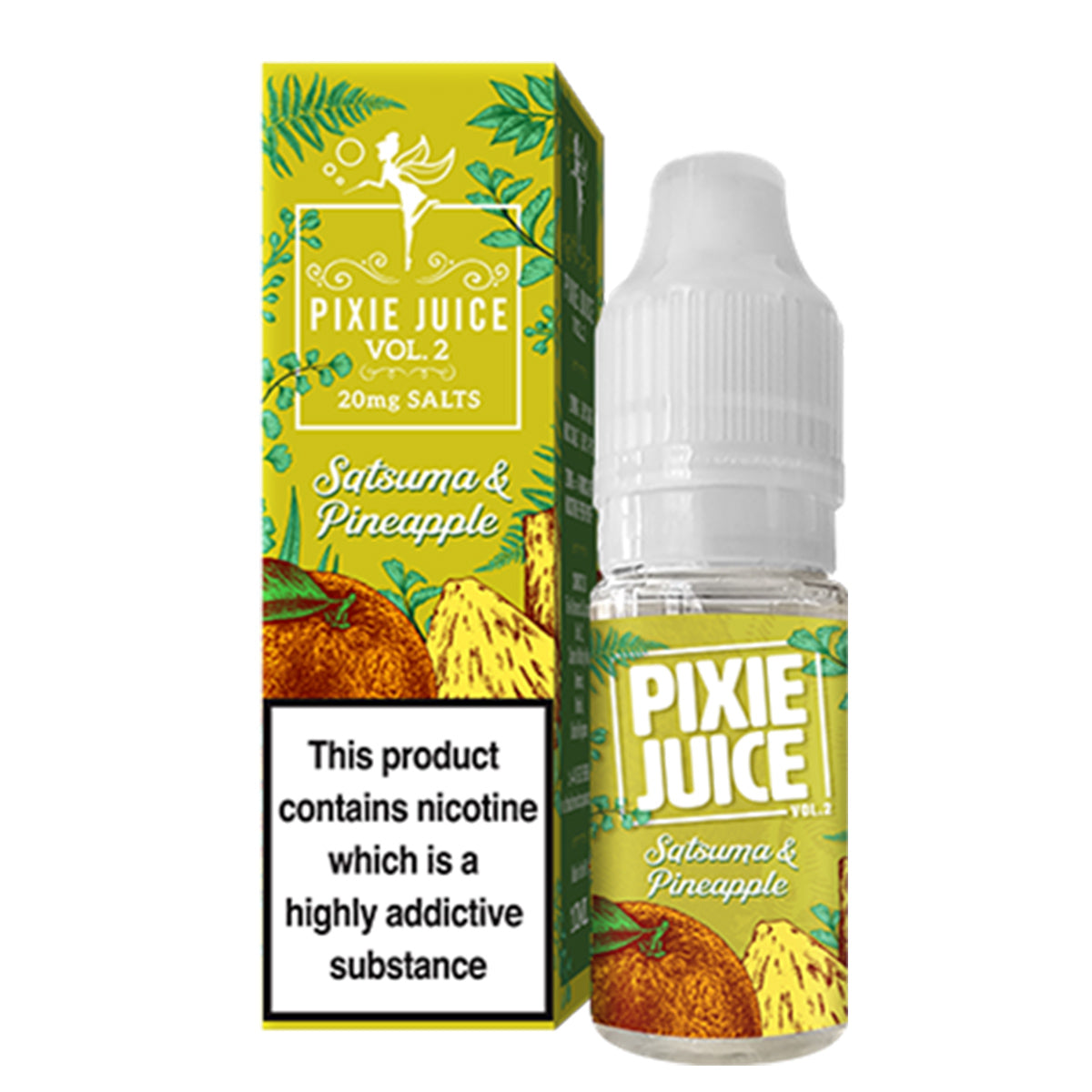 Satsuma & Pineapple 20mg Nic Salt by Pixie Juice Vol 2