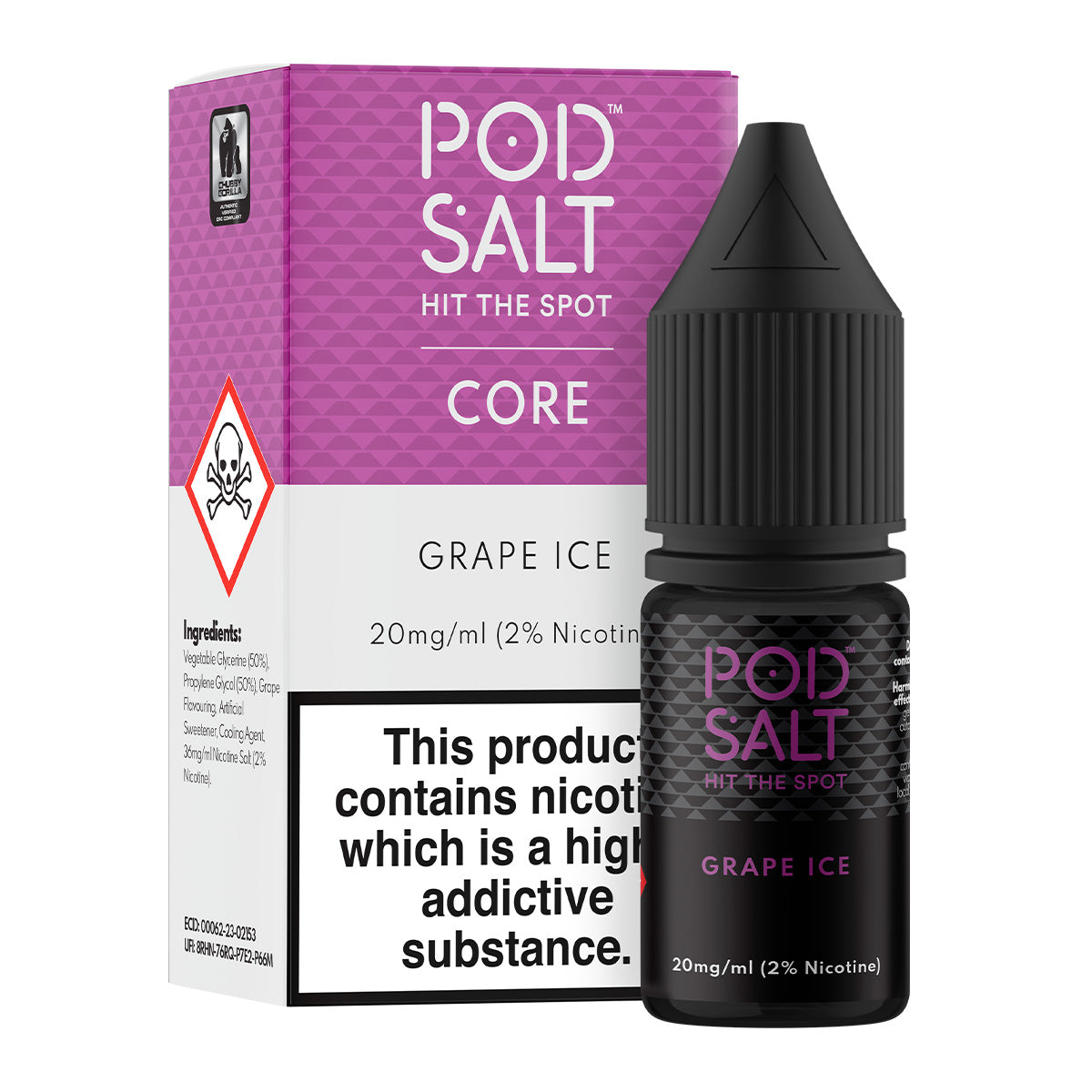 Peach Ice 10ml Nicotine Salt by Pod Salt Core