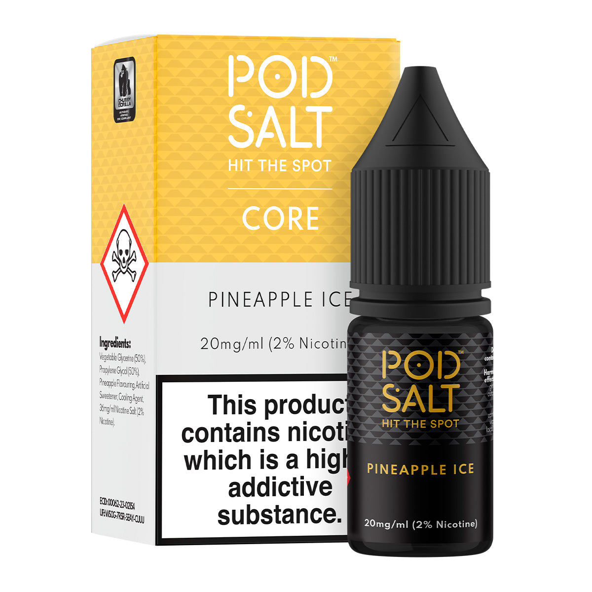 Pineapple Ice 10ml Nicotine Salt by Pod Salt Core