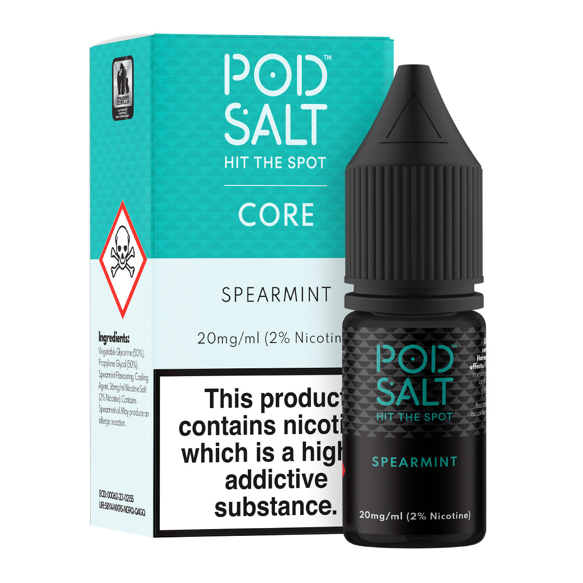 Spearmint 10ml Nicotine Salt by Pod Salt Core
