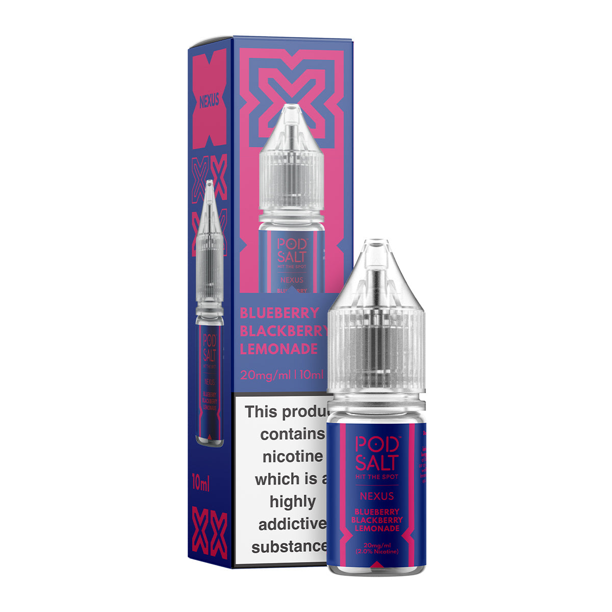 Blueberry Blackberry Lemonade 10ml Nicotine Salt by Pod Salt Nexus