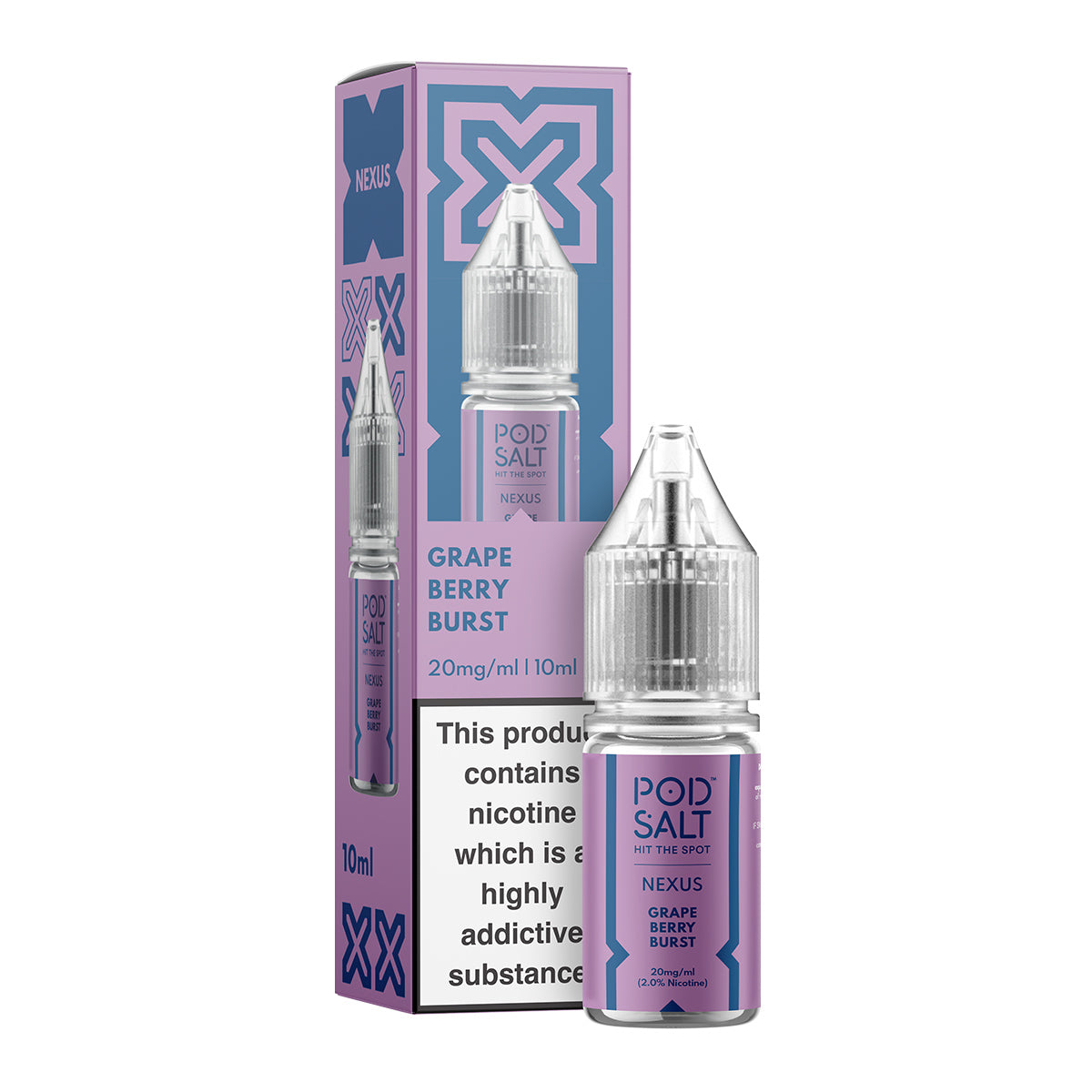 Grape Berry Burst 10ml Nicotine Salt by Pod Salt Nexus