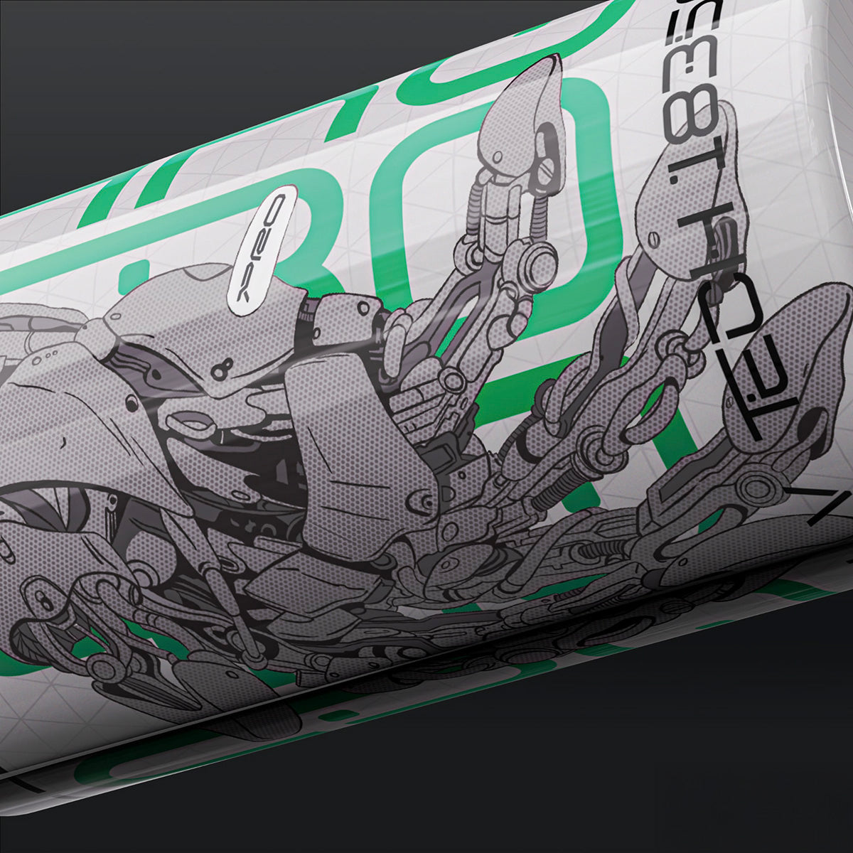 18350 Green Cyber Hand Battery Wraps by Protocol V Tech