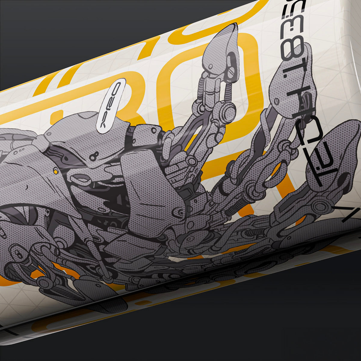 18350 Yellow Cyber Hand Battery Wraps by Protocol V Tech