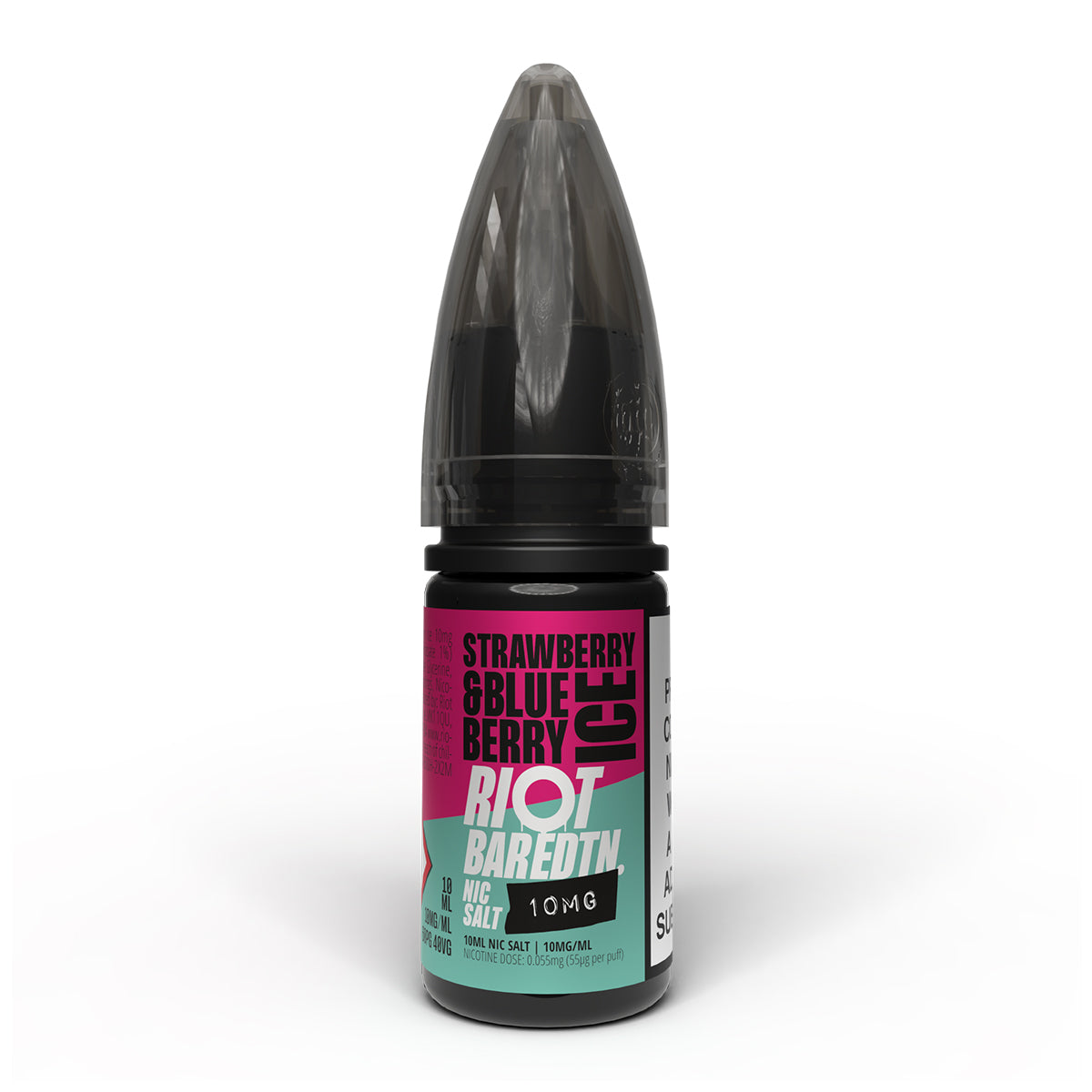 Strawberry & Blueberry Ice 10ml Nicotine Salt 10mg by Riot Bar Edtn