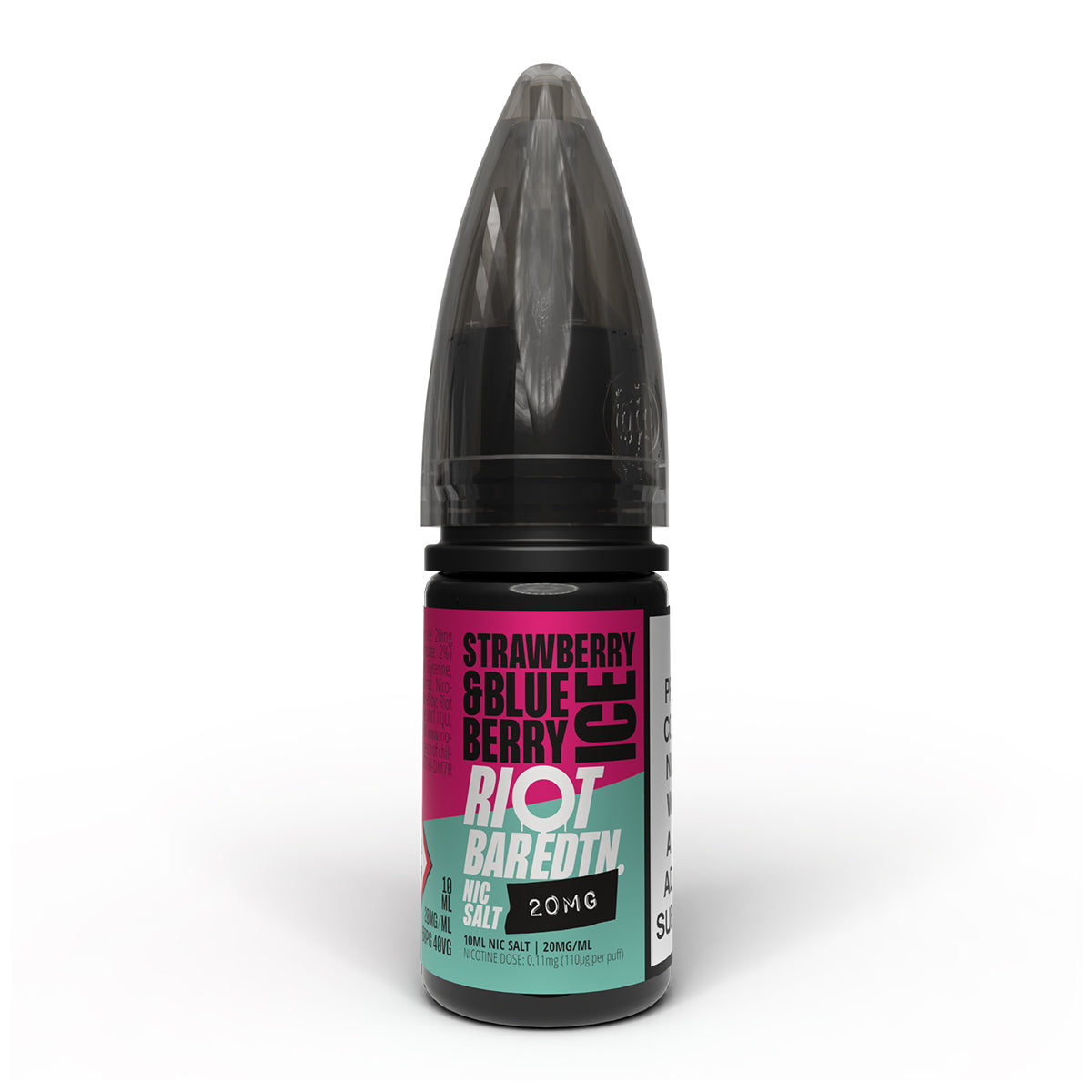 Strawberry & Blueberry Ice 10ml Nicotine Salt 20mg by Riot Bar Edtn