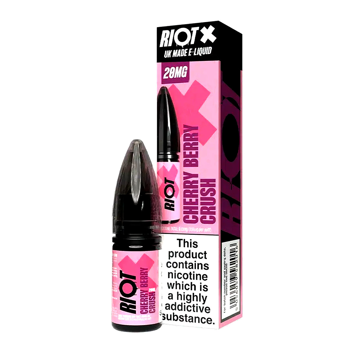 Cherry Berry Crush 10ml Nicotine Salt by Riot X Salt