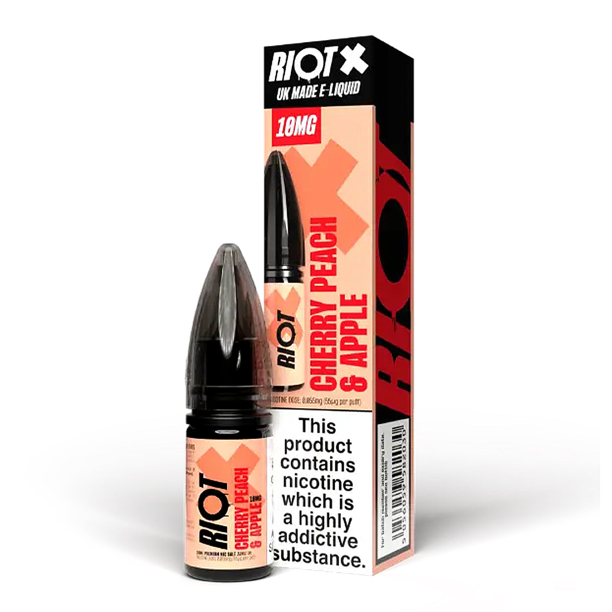 Cherry Peach & Apple 10ml Nicotine Salt by Riot X Salt