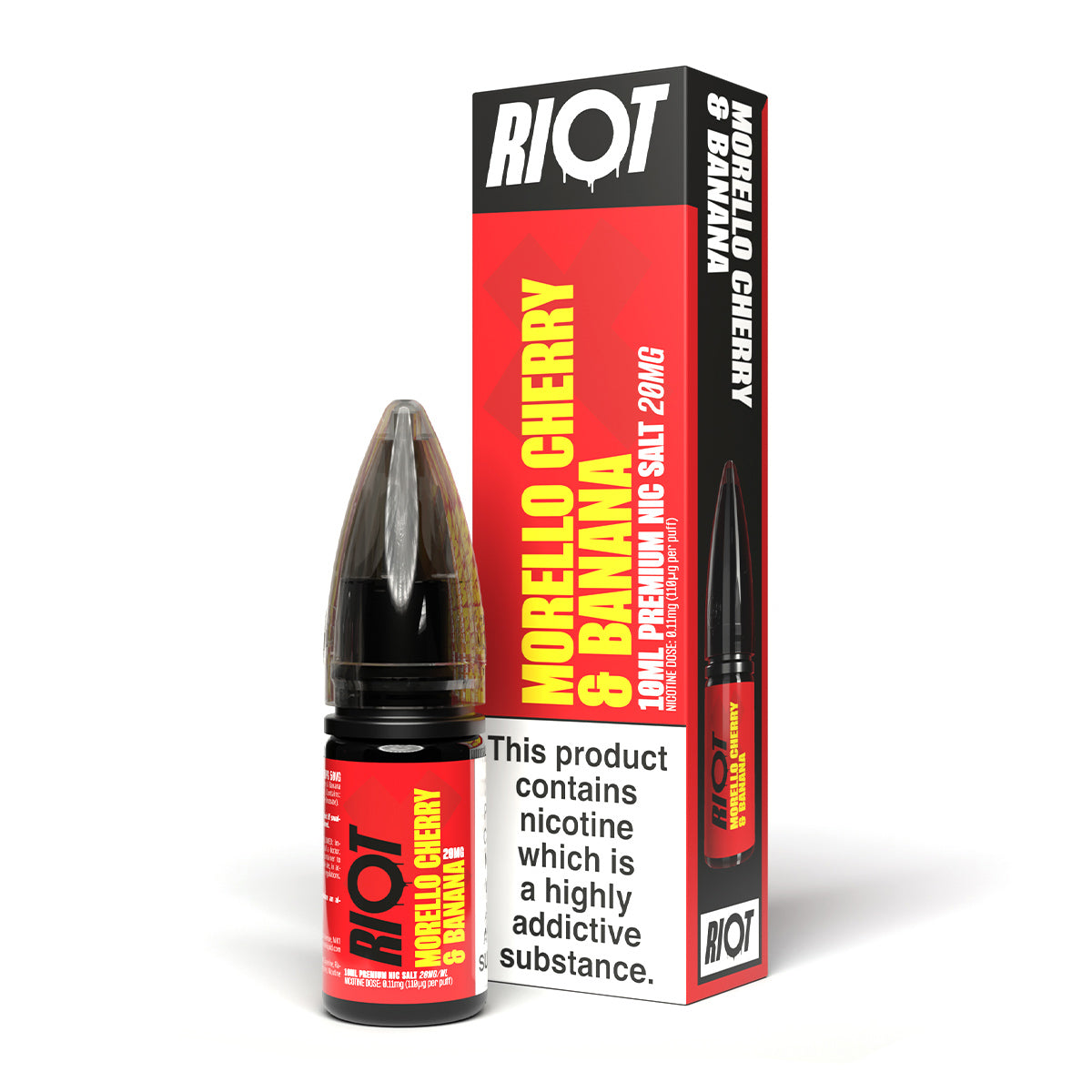Morello Cherry & Banana 10ml Nicotine Salt by Riot X Salt