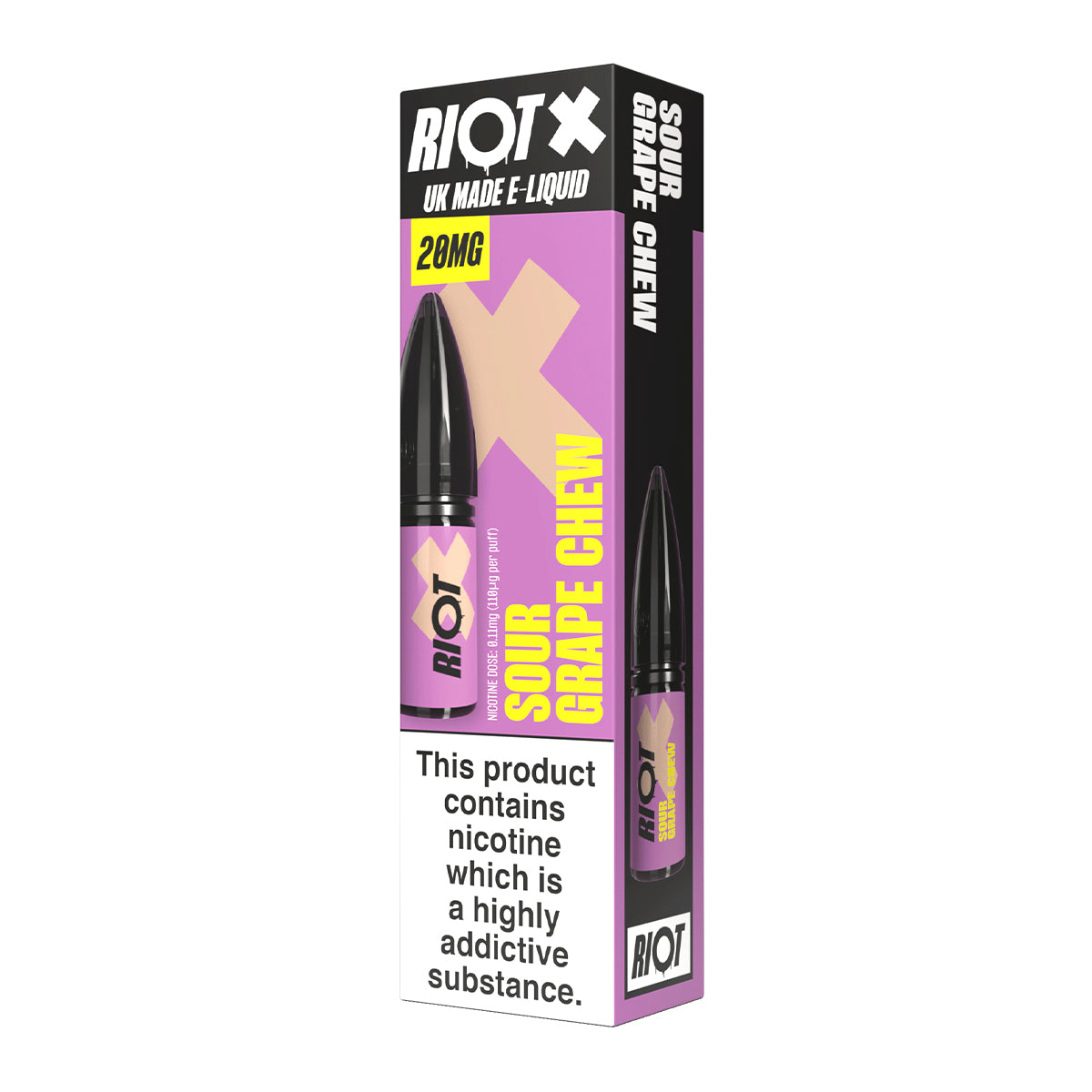 Sour Grape Chew 10ml Nicotine Salt by Riot X Salt