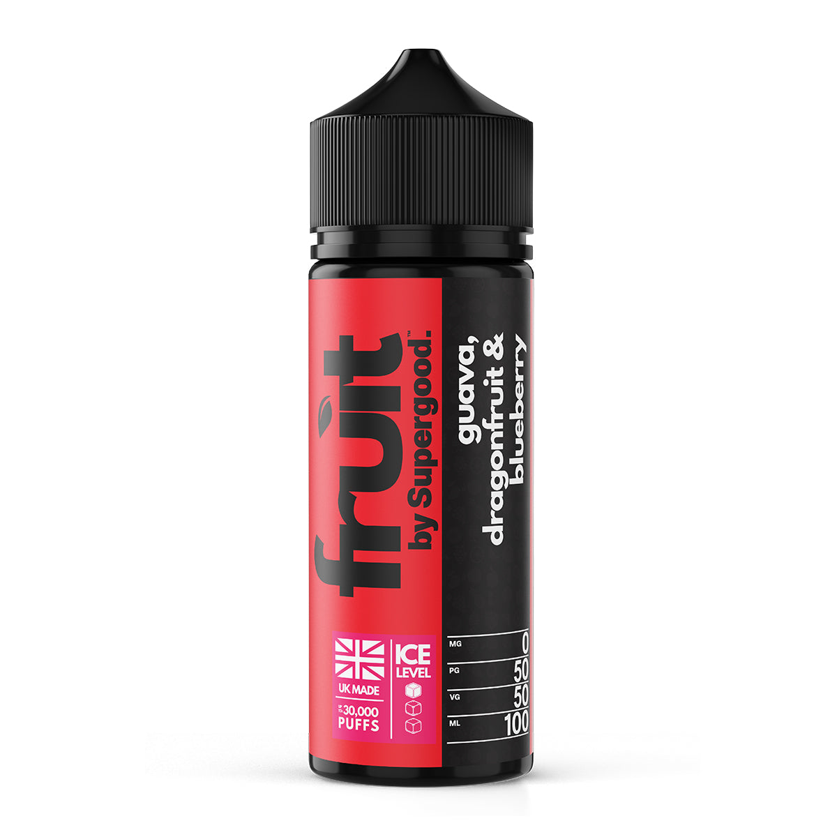 Guava, Dragonfruit & Blueberry 100ml Shortfill by Supergood Fruit
