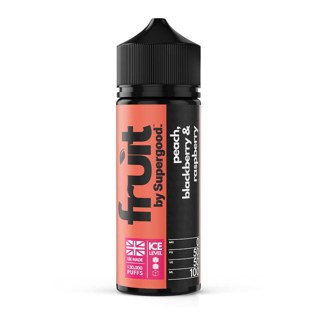 Peach, Blackberry & Raspberry 100ml Shortfill by Supergood Fruit