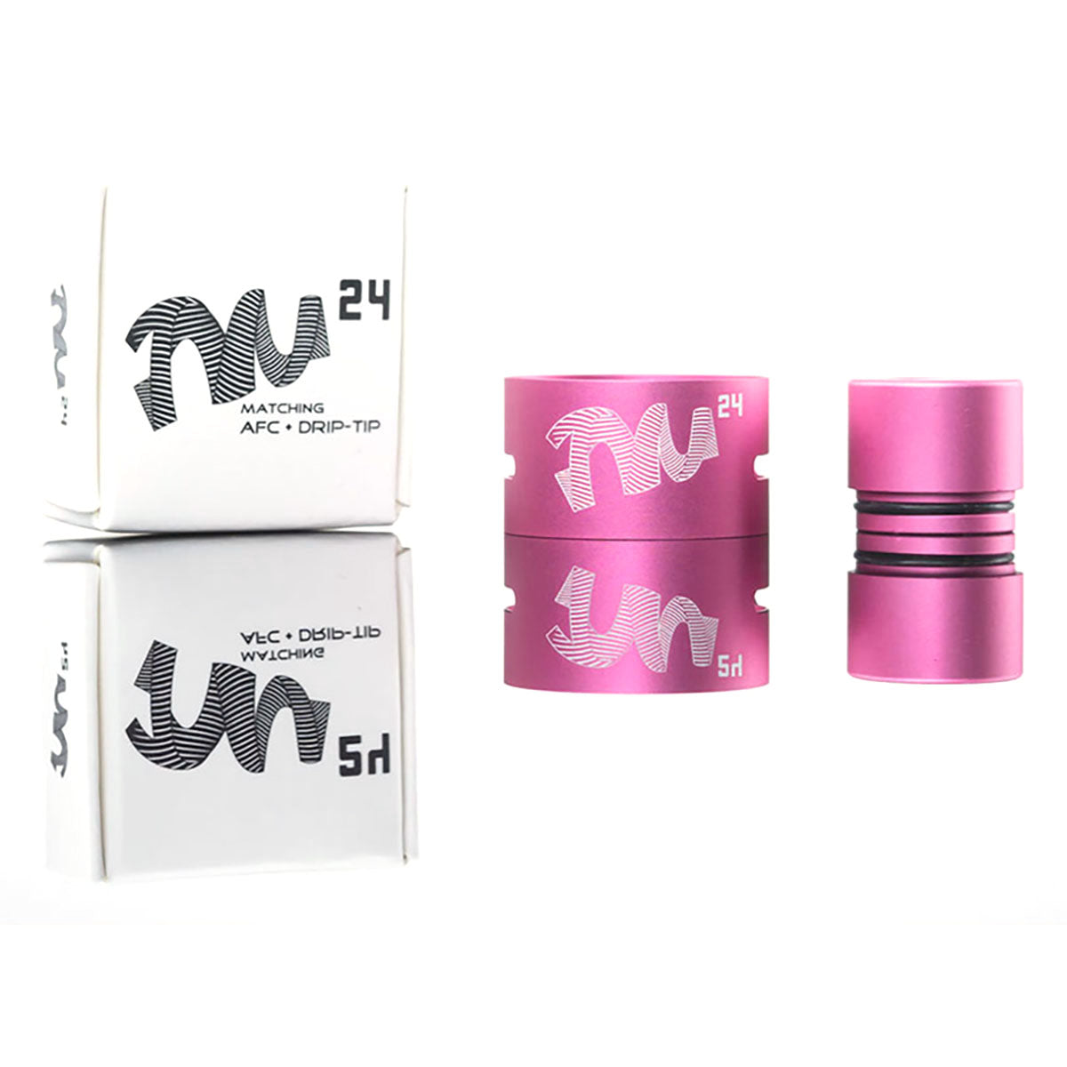 Aluminium Pink AFC Ring + Tip by Twisted Messes