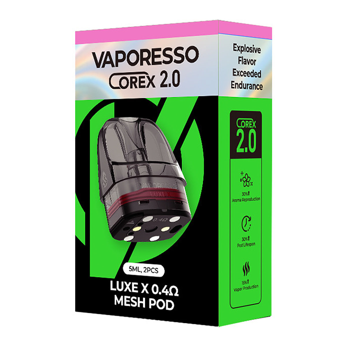 Luxe X Corex Replacement Pods 0.4Ω by Vaporesso