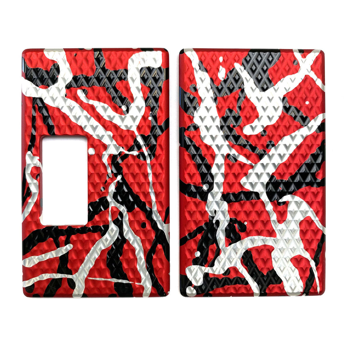 Billet Box Aluminium Panels - Diamond Plate - Red Splatter