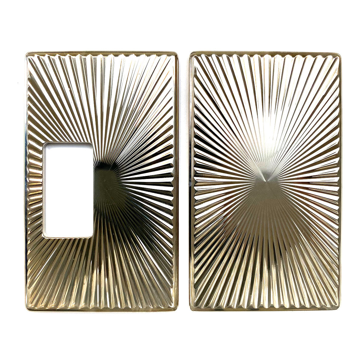 Billet Box Aluminium Panels - Star Burst - Nickel Plated