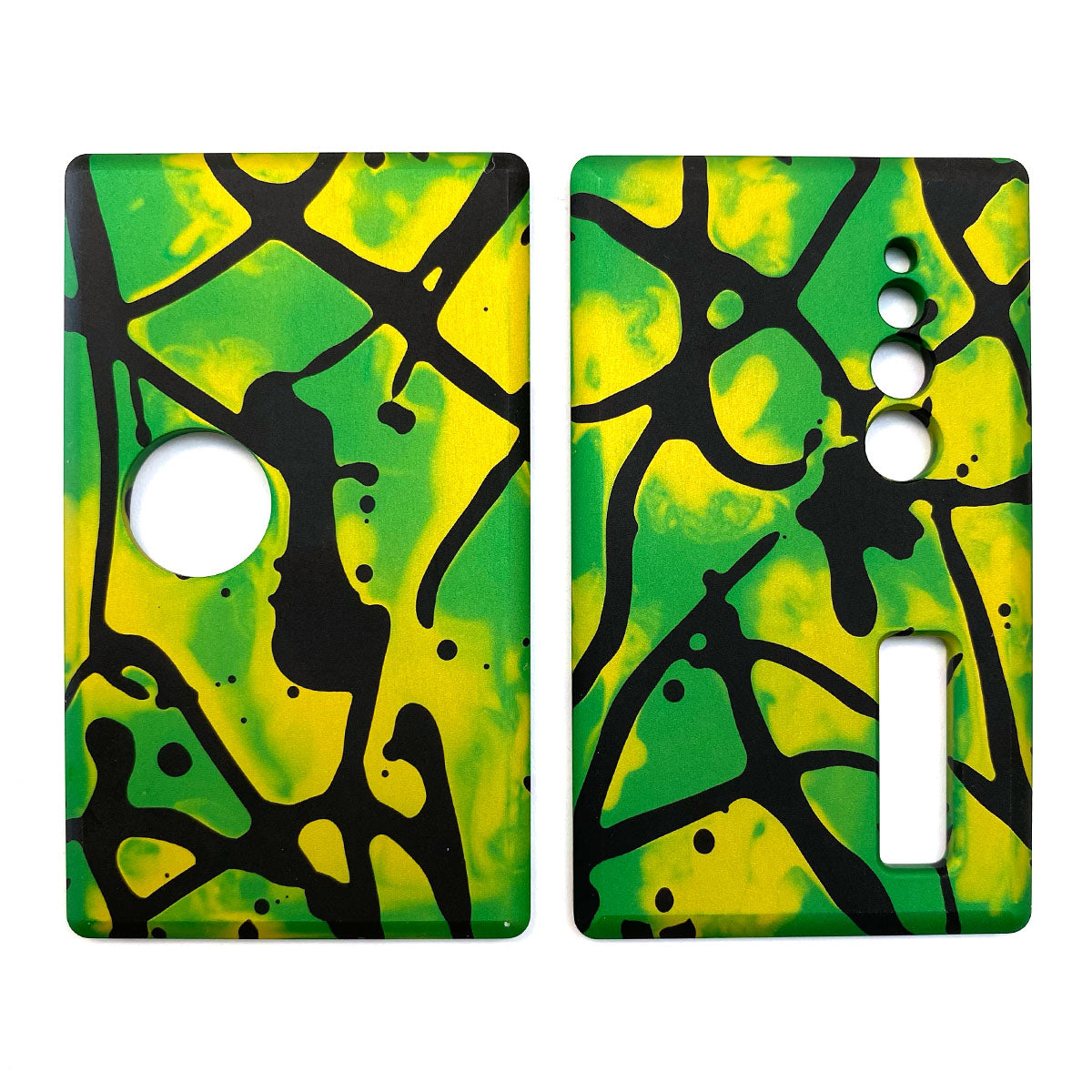 Billet Box Aluminium Panels - Flats - Green Acid Wash/Black Splatter