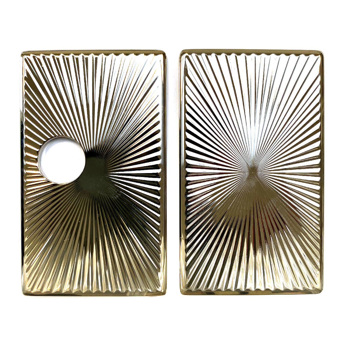 Billet Box Aluminium Panels - Star Burst - Nickel Plated