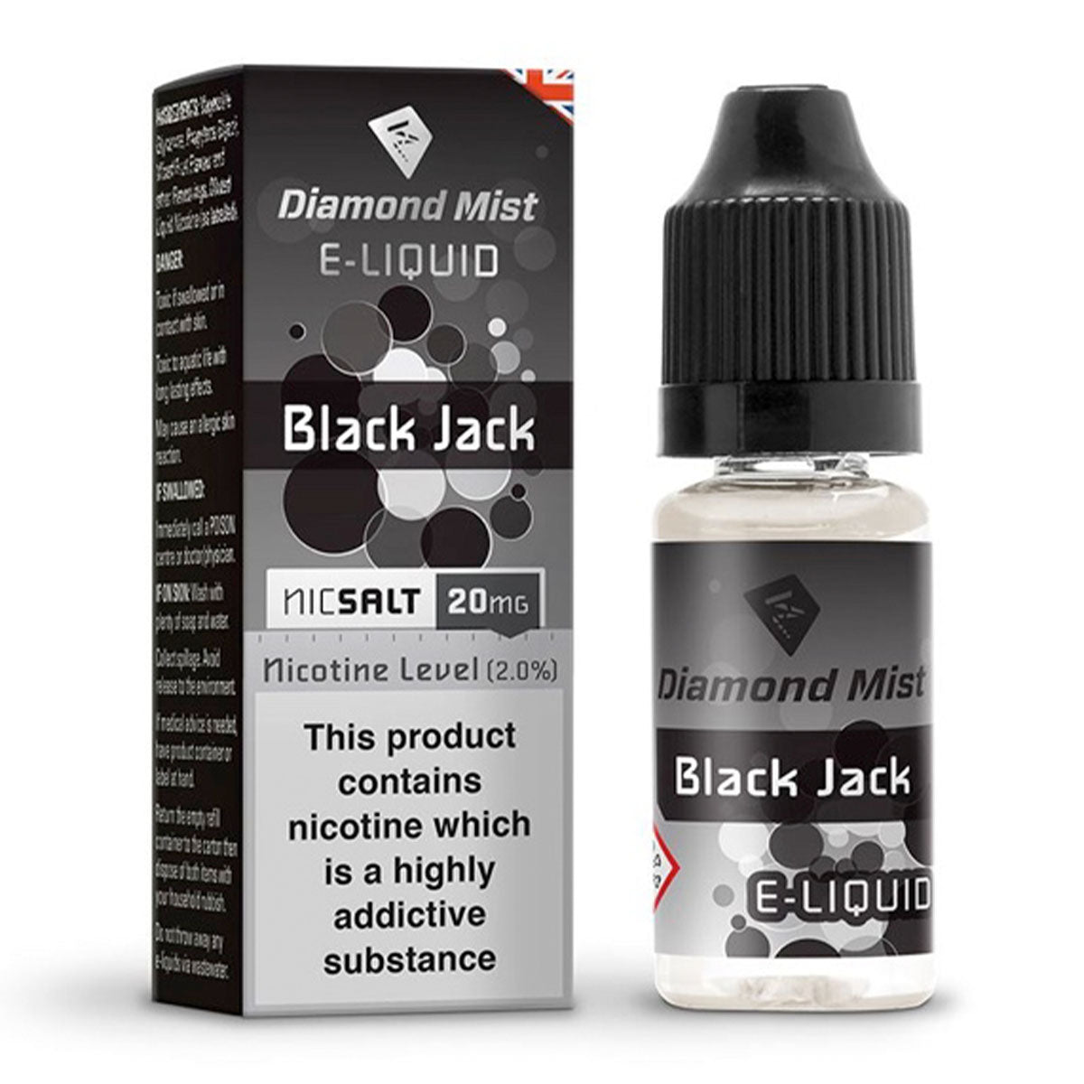 Black Jack 10ml Nicotine Salt by Diamond Mist