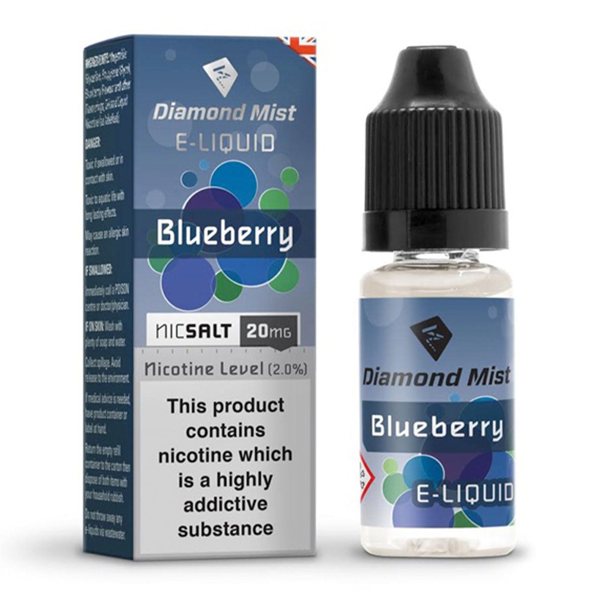 Blueberry 10ml Nicotine Salt by Diamond Mist