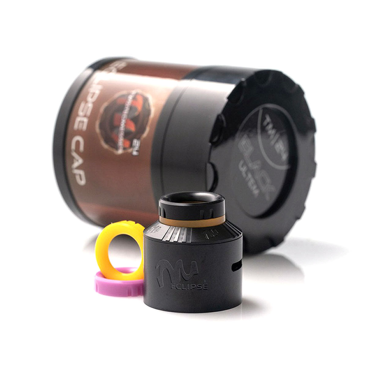 Eclipse Cap Ultem Black for TM24 & TM24 Pro RDA by Twisted Messes