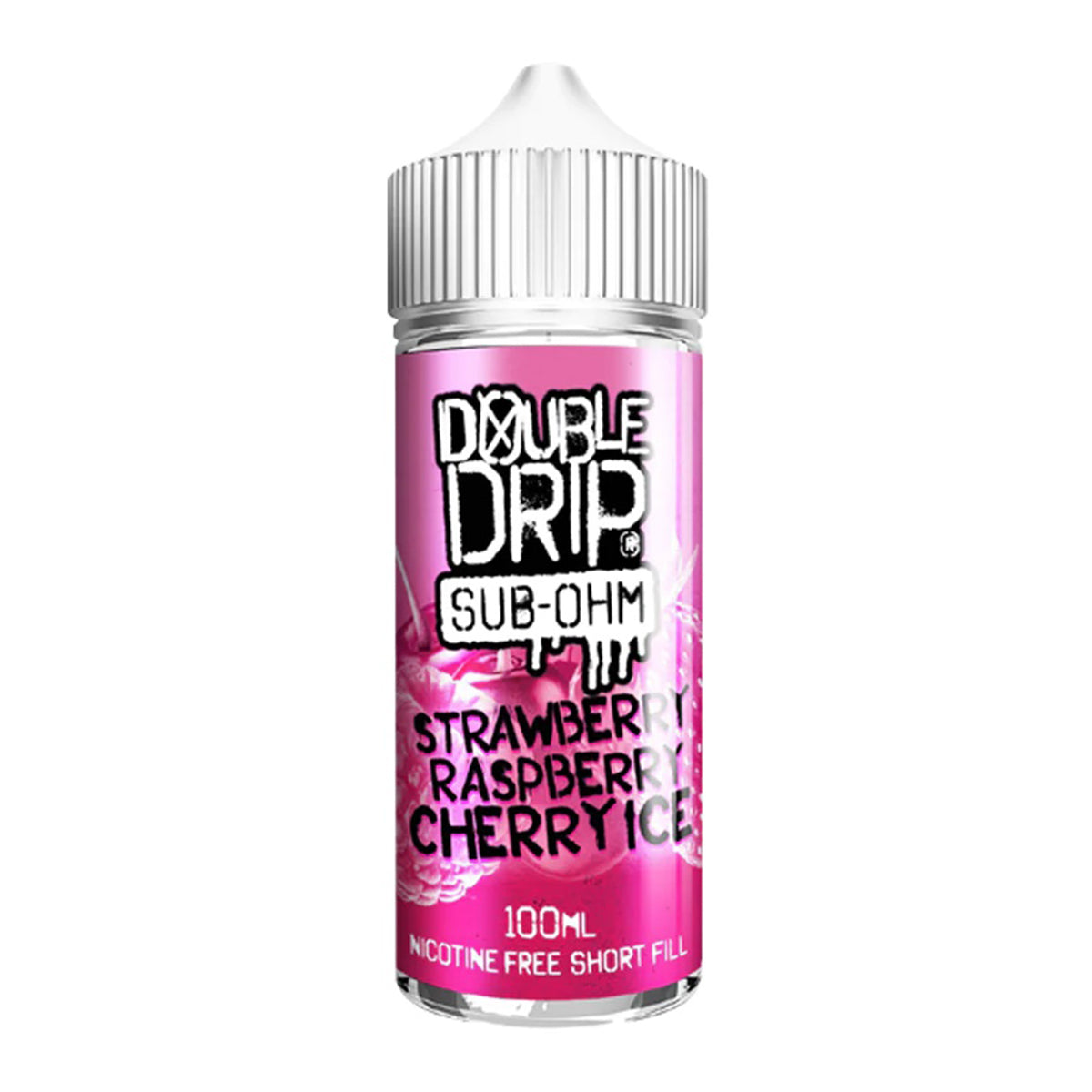 Strawberry Raspberry Cherry Ice 100ml Shortfill by Double Drip