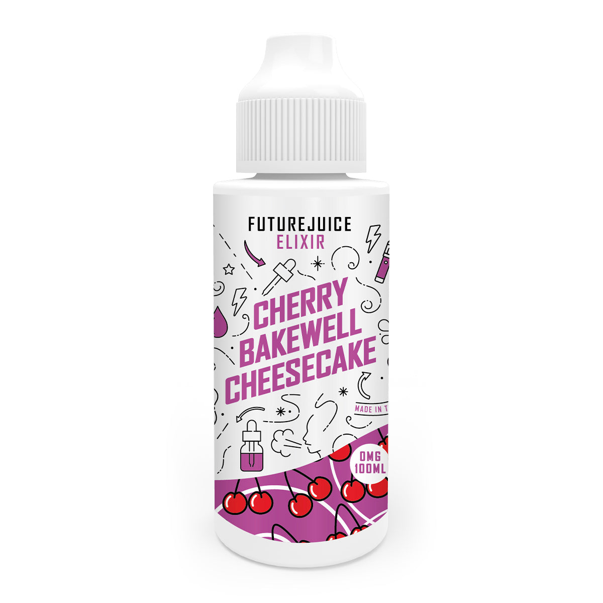 Cherry Bakewell Cheesecake 100ml Shortfill by Future Juice Elixir