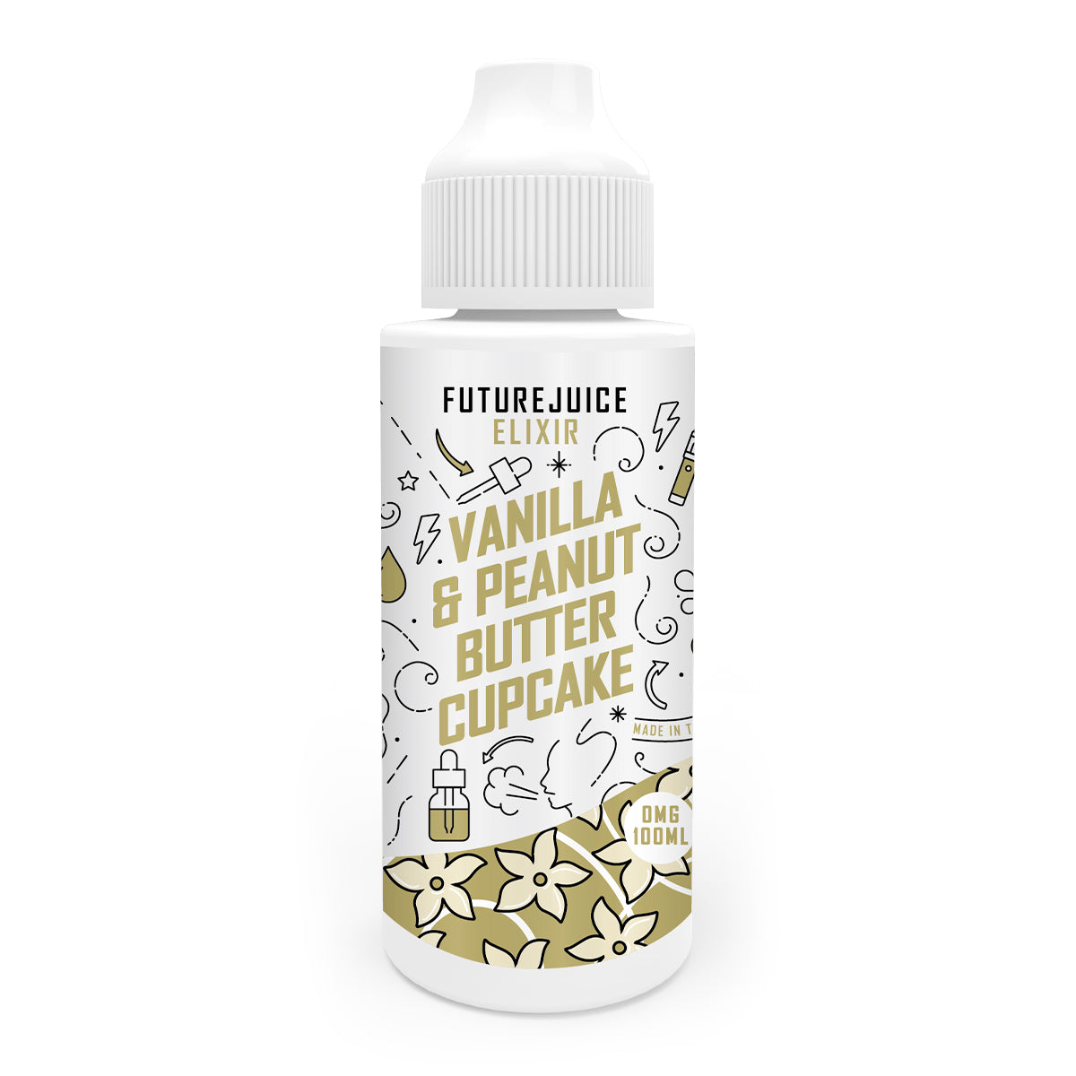 Vanilla & Peanut Butter Cupcake 100ml Shortfill by Future Juice Elixir