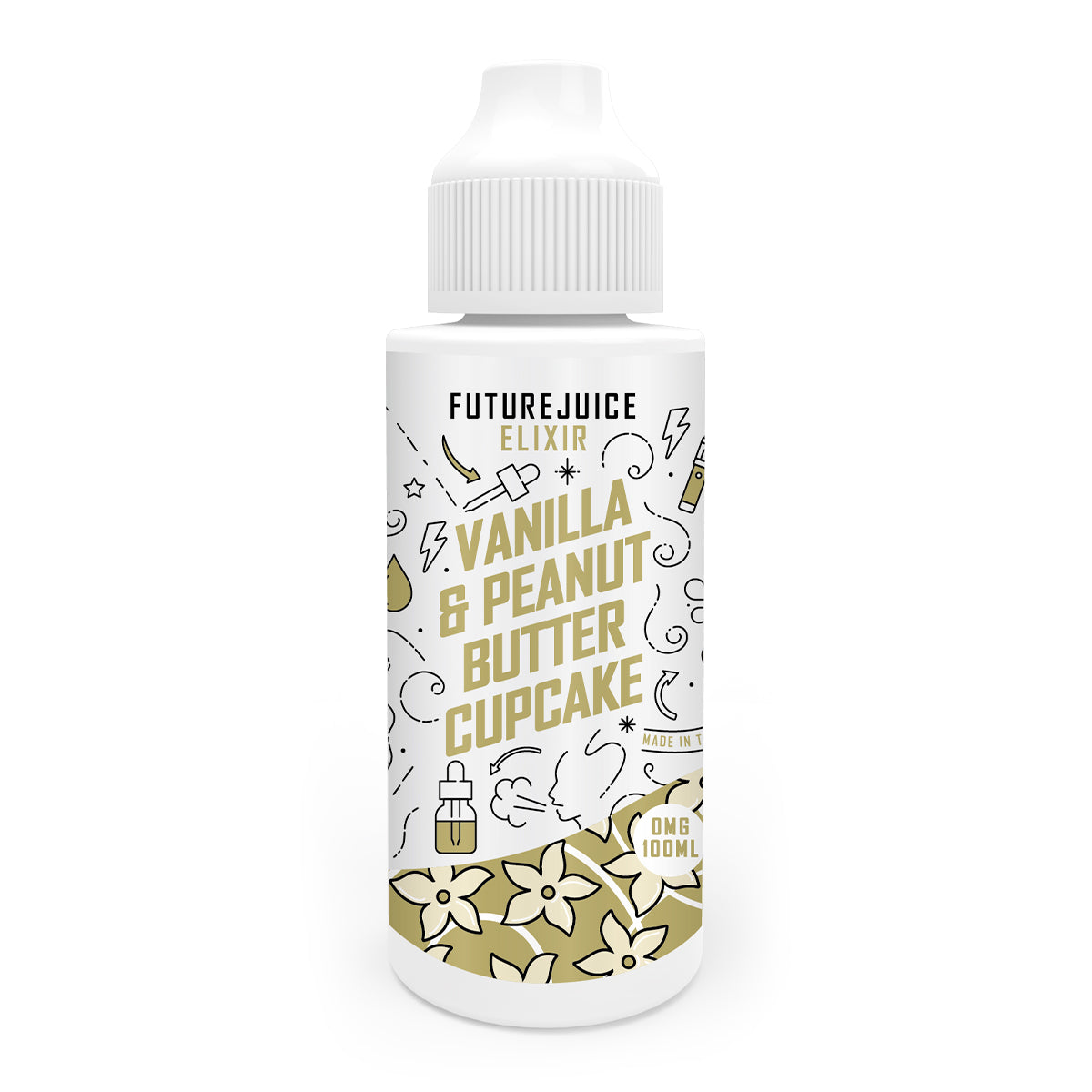 Vanilla & Peanut Butter Cupcake 100ml Shortfill by Future Juice Elixir
