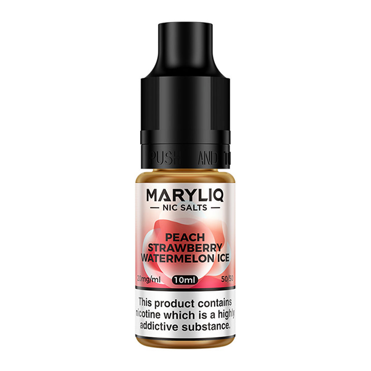 Peach Strawberry Watermelon Ice 10ml Nicotine Salt by Lost Mary Maryliq