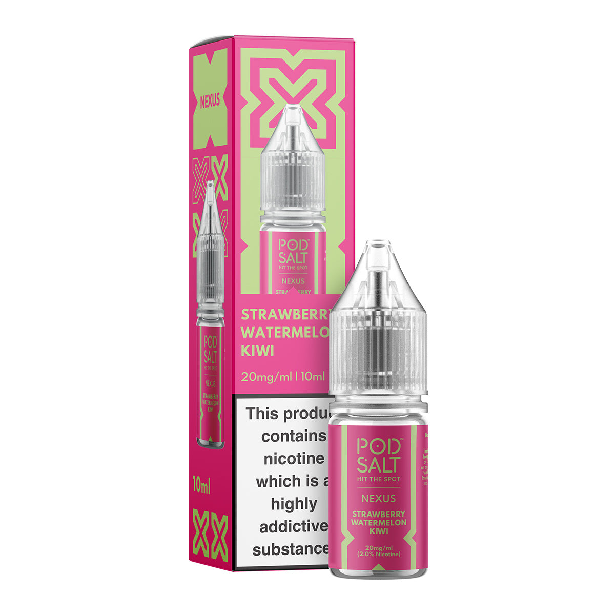 Strawberry Watermelon Kiwi 10ml Nicotine Salt by Pod Salt Nexus