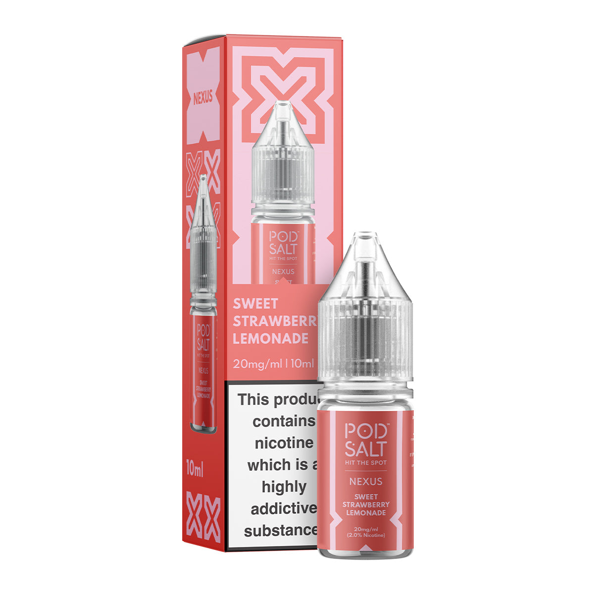 Sweet Strawberry Lemonade 10ml Nicotine Salt by Pod Salt Nexus