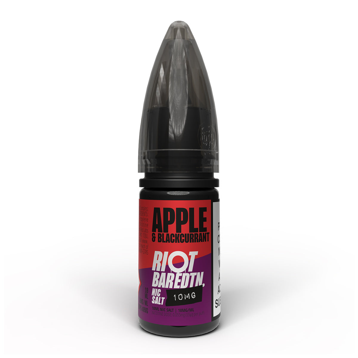 Apple & Blackcurrant 10ml Nicotine Salt 10mg by Riot Bar Edtn