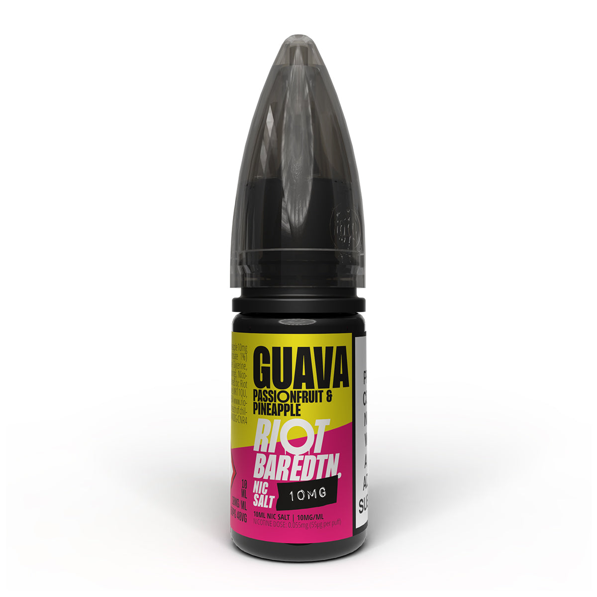 Guava Passionfruit & Pineapple 10ml Nicotine Salt 10mg by Riot Bar Edtn