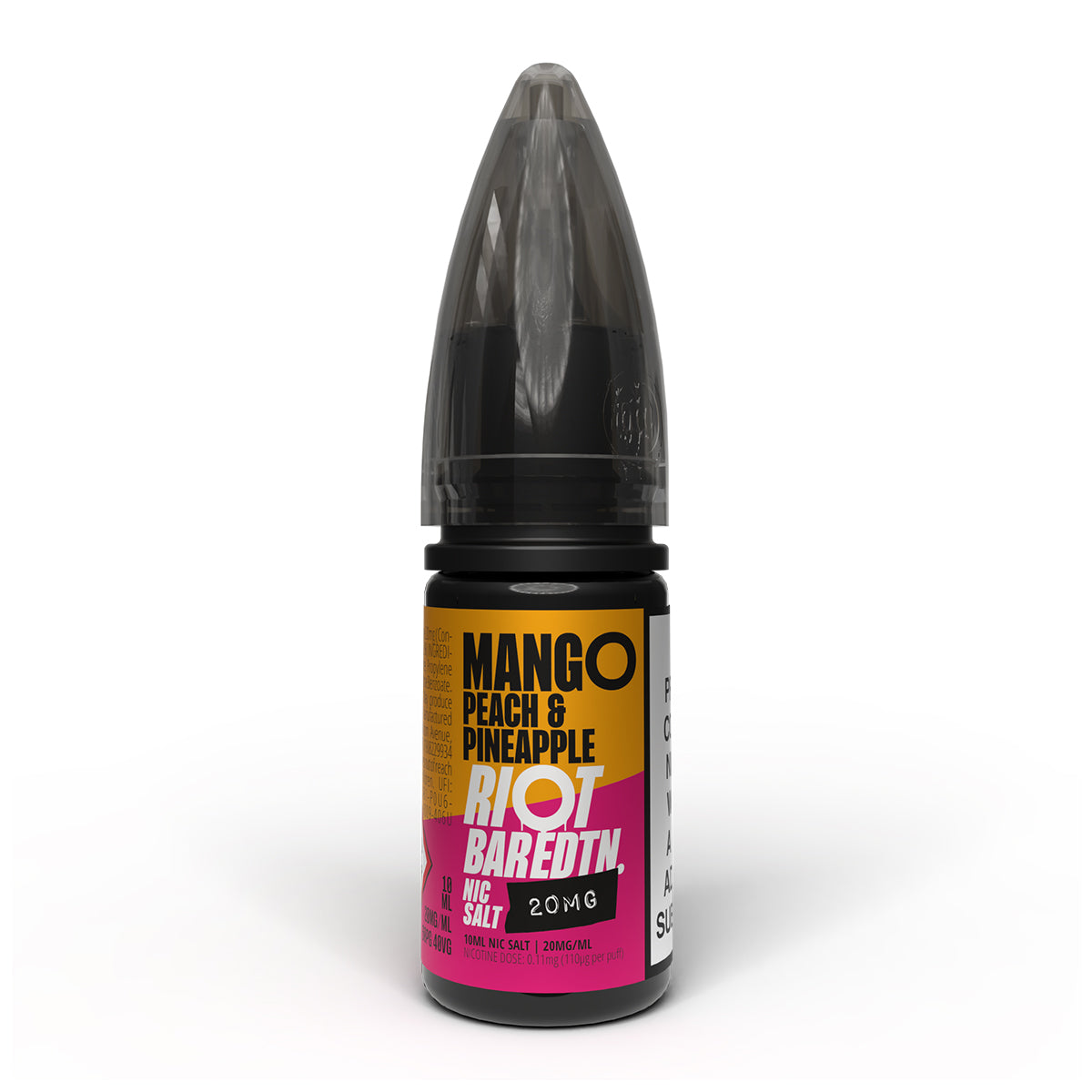 Mango Peach & Pineapple 10ml Nicotine Salt 20mg by Riot Bar Edtn