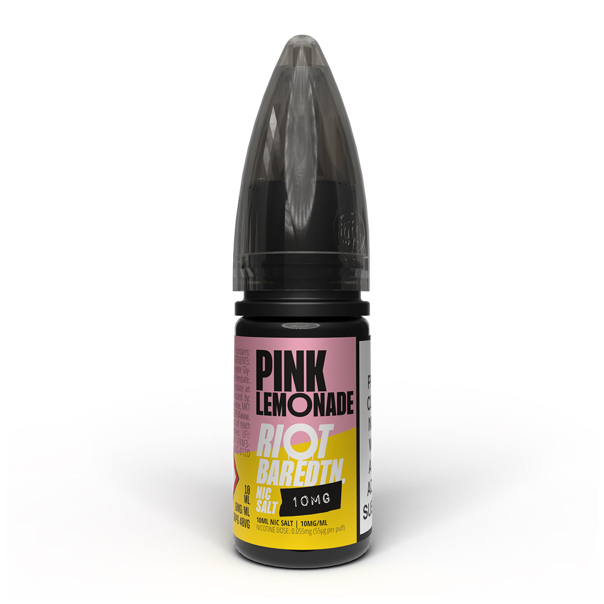 Pink Lemonade 10ml Nicotine Salt 10mg by Riot Bar Edtn
