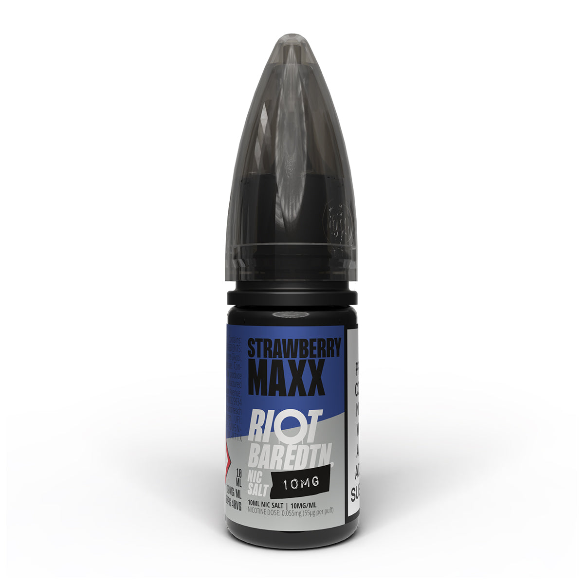Strawberry Maxx 10ml Nicotine Salt 10mg by Riot Bar Edtn