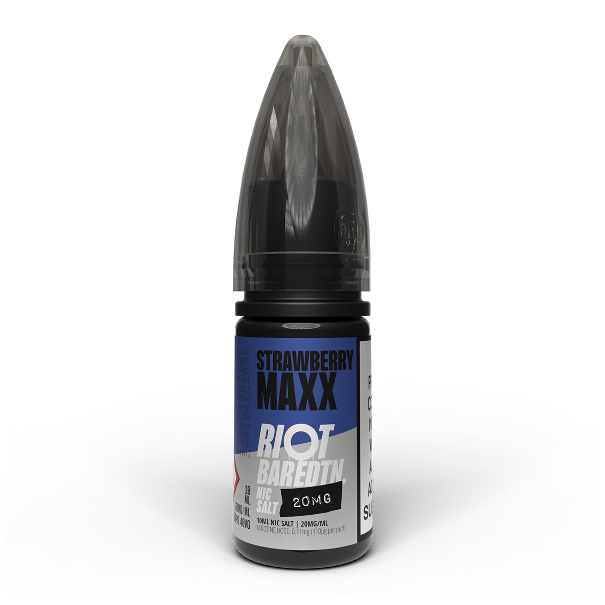 Strawberry Maxx 10ml Nicotine Salt 20mg by Riot Bar Edtn