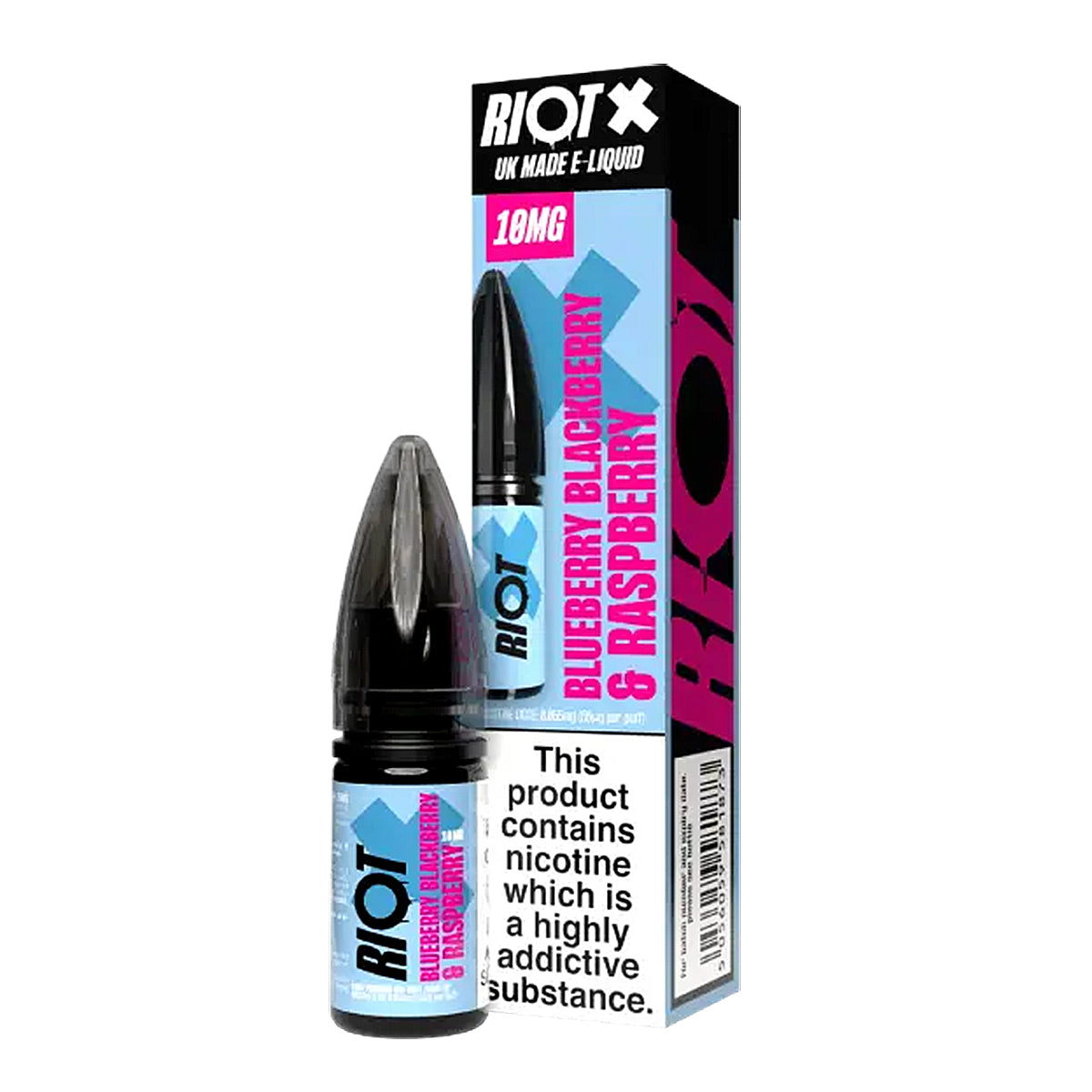 Blueberry Blackberry & Raspberry 10ml Nicotine Salt by Riot X Salt