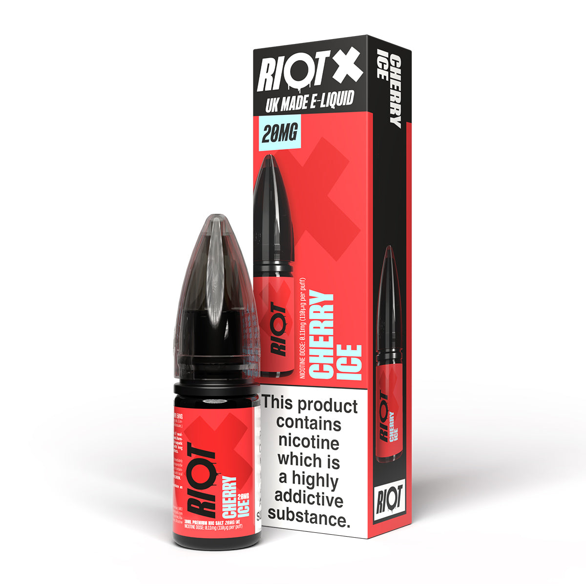 Cherry Ice 10ml Nicotine Salt by Riot X Salt