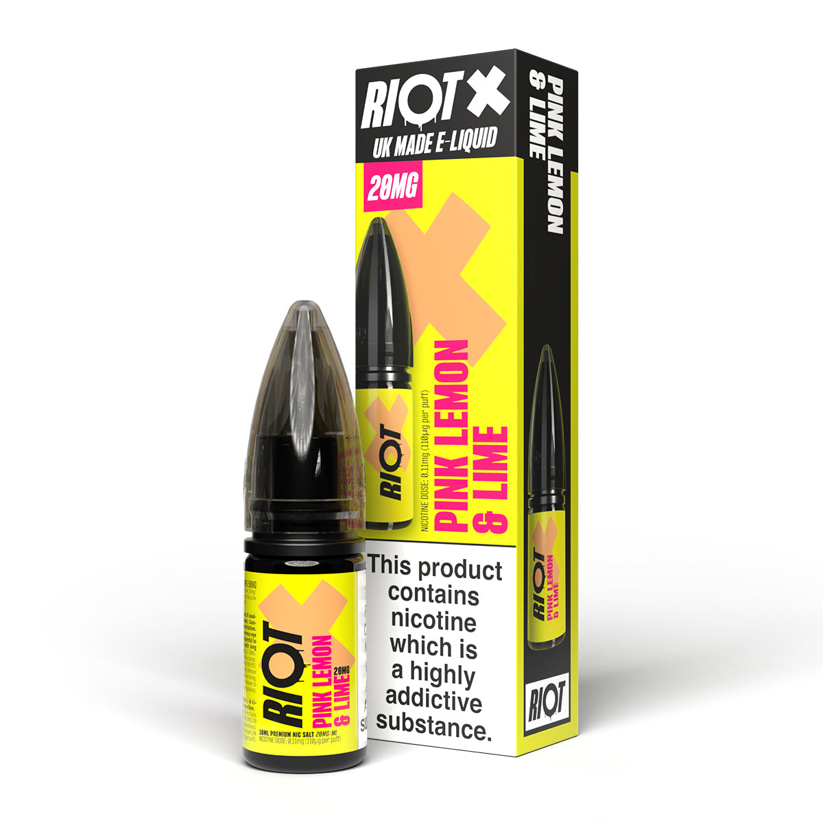 Pink Lemon & Lime 10ml Nicotine Salt by Riot X Salt